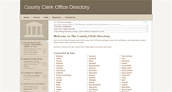 Desktop Screenshot of county-clerk.net