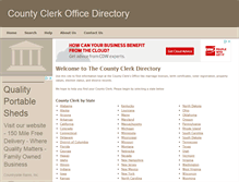 Tablet Screenshot of county-clerk.net